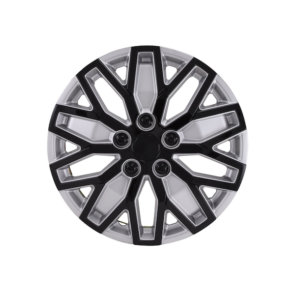 Coast2Coast WHEEL COVER, WC 10 U SPOKE, SIL/BLK, 15 SET 4 105115SB - main
